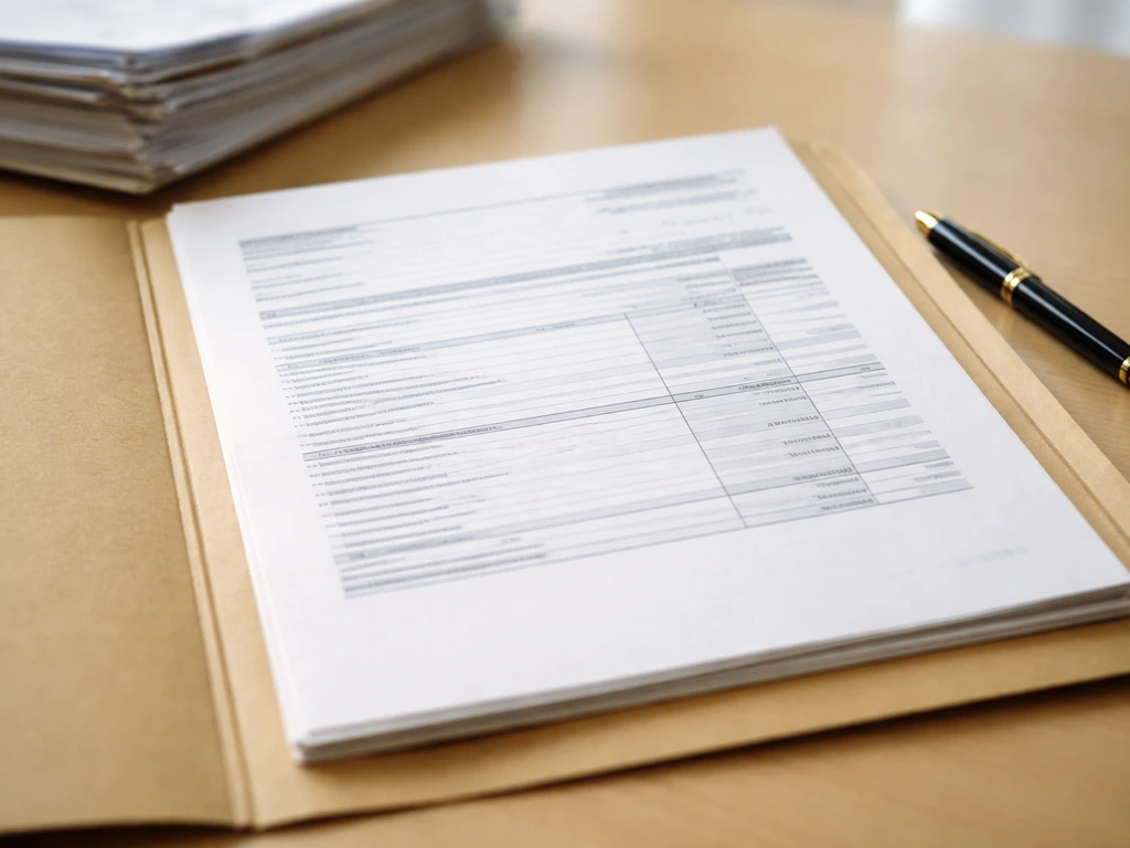 Close-up of UK company accounts documents on a desk beside a pen, suggesting Companies House filings.