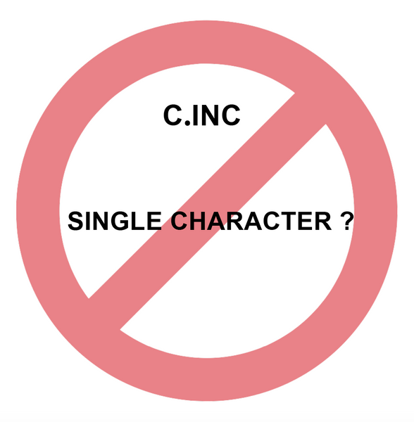 All Single Character, A-Z .inc 1-9 .inc, 2 Letter, + Keywords 1,000+ .INC Domains Registered by Intercap Registry Inc., February 20, 2020